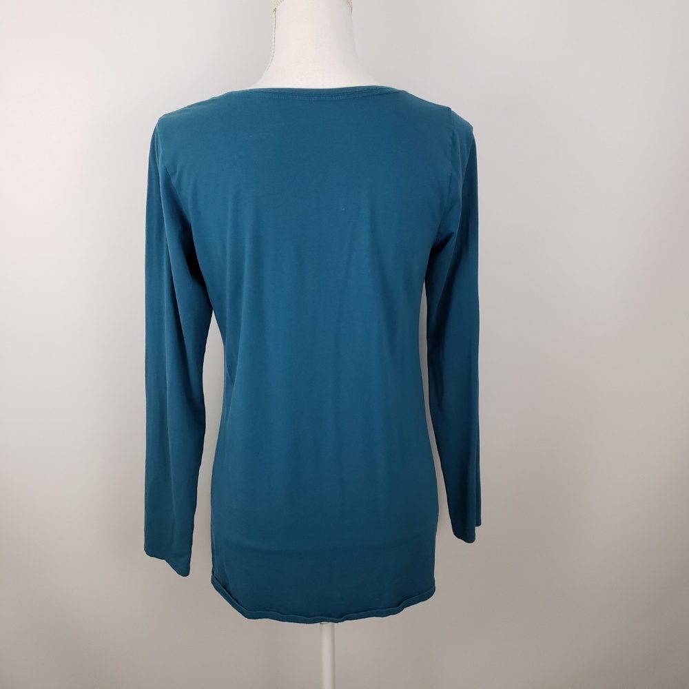 PureJill J Jill long sleeve stretch pima shirt top - Picture 3 of 6